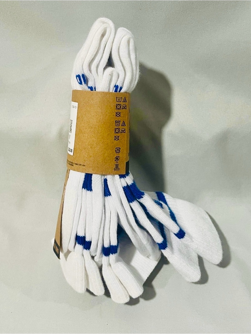 Nike Everyday Essential Crew Socks - White/Blue - Picture 5 of 5